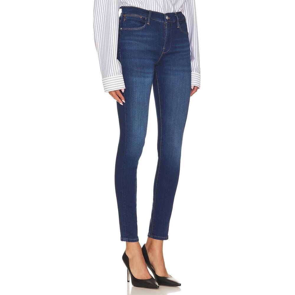 FRAME Le High Skinny Denim Jeans in Kettering High Rise Skinny Stretch Size 24 - Picture 3 of 11